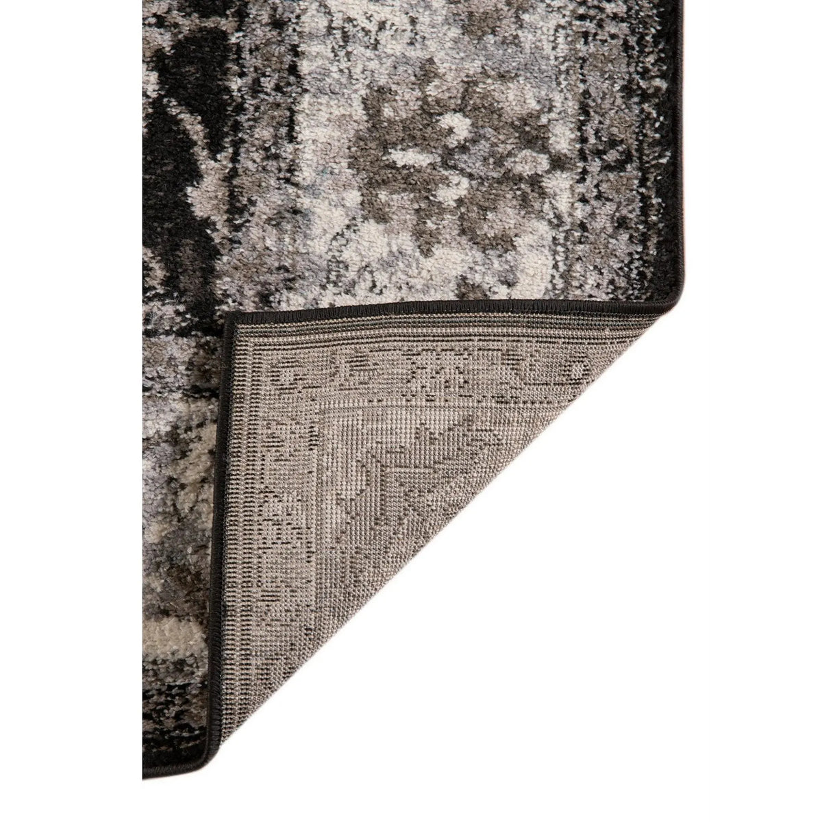 Alexandria ALX-44 Black/Ivory Rug