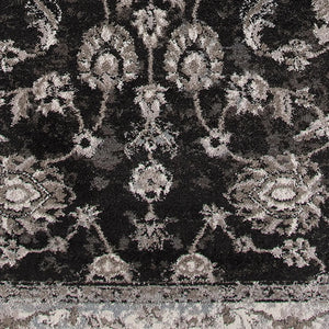 Alexandria ALX-44 Black/Ivory Rug