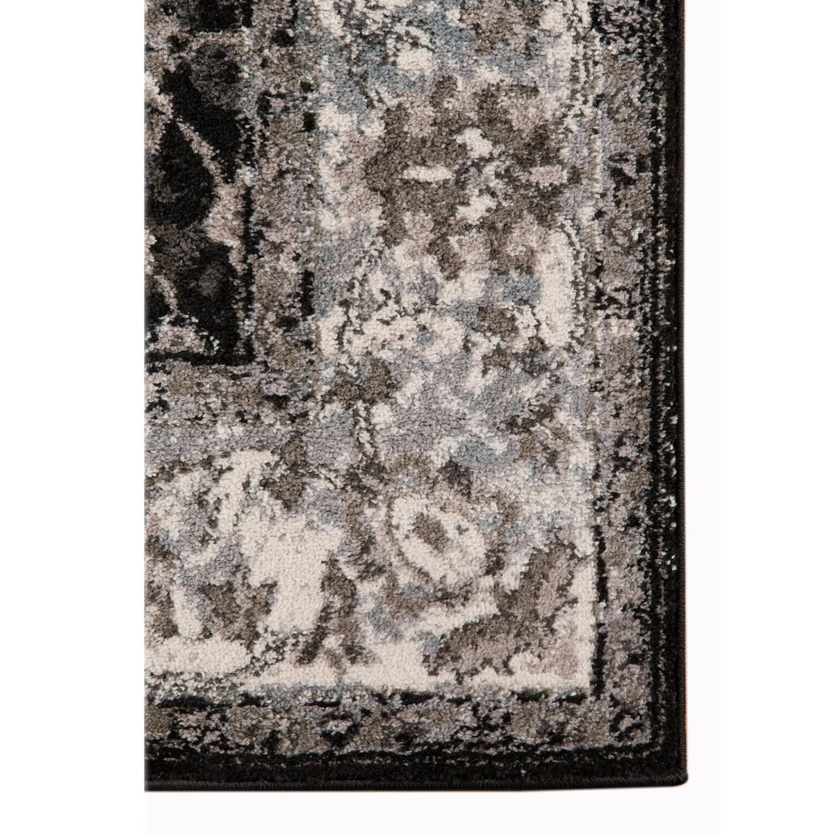 Alexandria ALX-44 Black/Ivory Rug