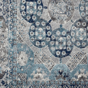 Alexandria ALX-83 Grey/Sea Blue Rug