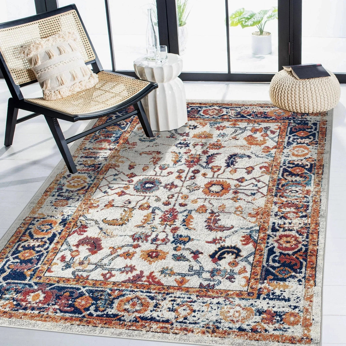 Alexandria ALX-84 Ivory/Gold Rug
