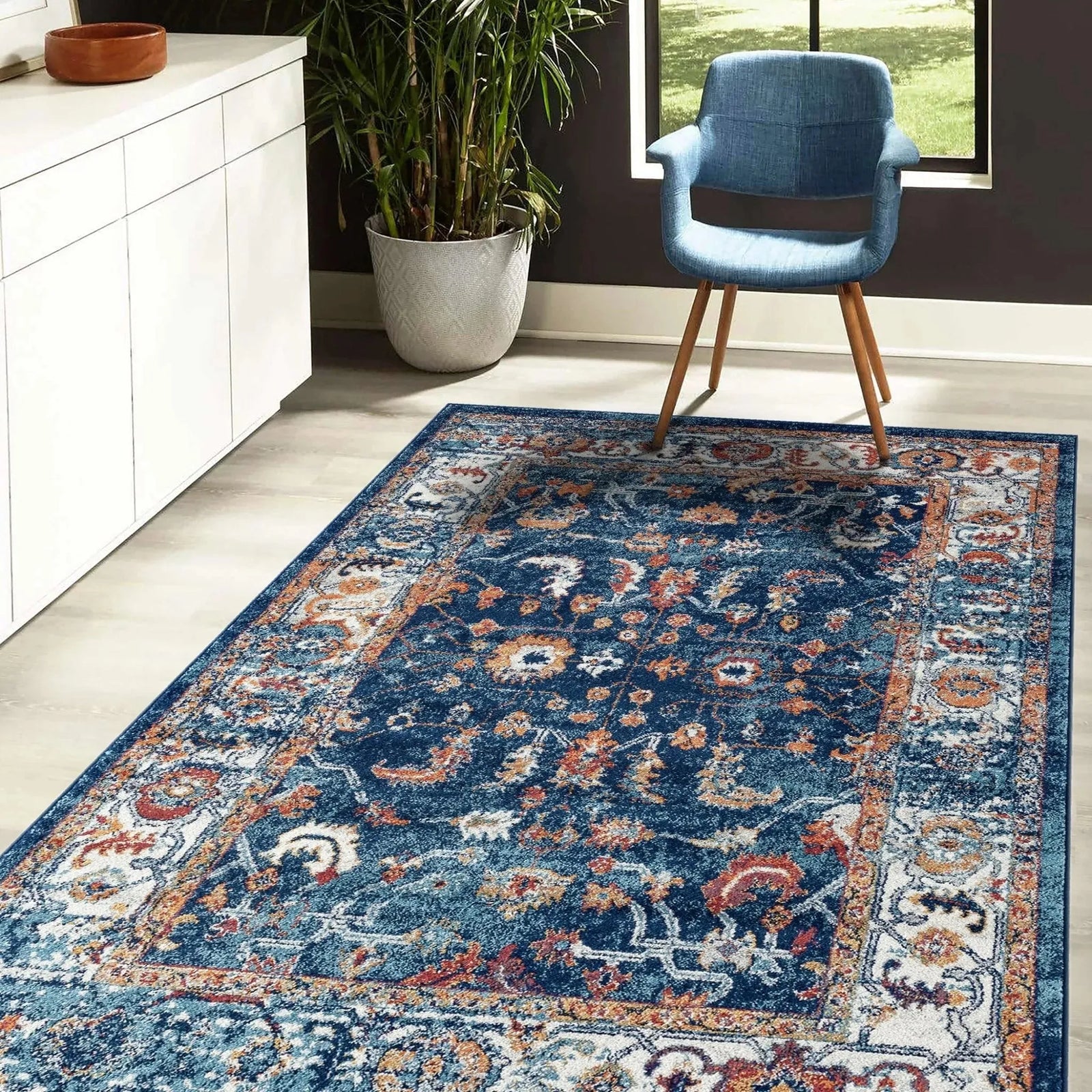 Alexandria ALX-85 Navy Rug