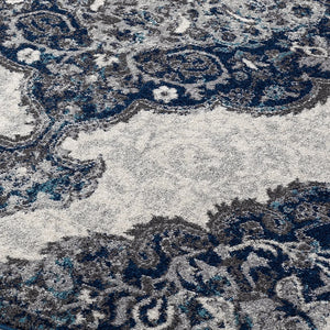Alexandria ALX-86 Ivory/Navy Rug