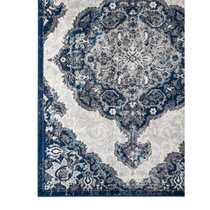 Alexandria ALX-86 Ivory/Navy Rug