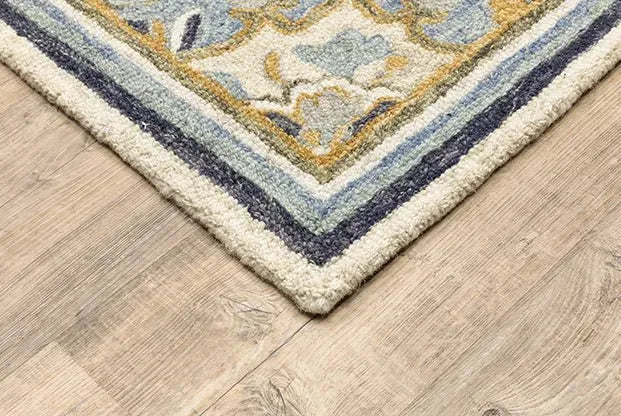 Alfresco 28402 Blue/Ivory Rug