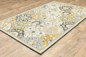 Alfresco 28406 Blue/Gold Rug