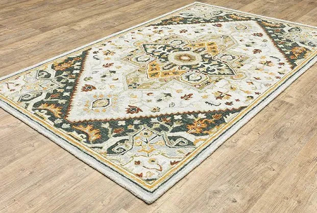 Alfresco 28407 Ivory/Charcoal Rug