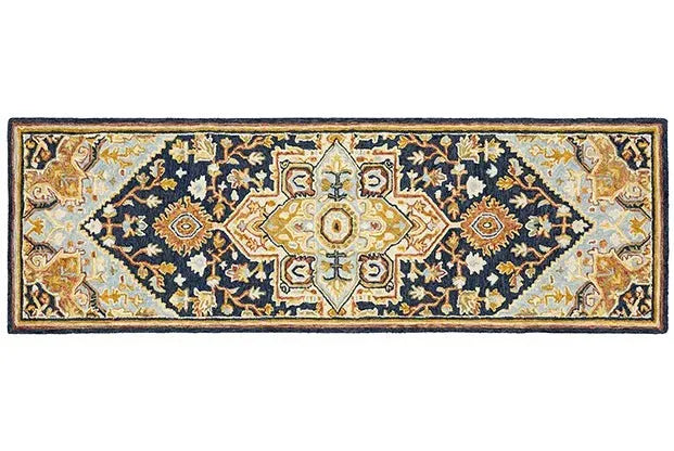 Alfresco 28408 Navy/Rust Rug