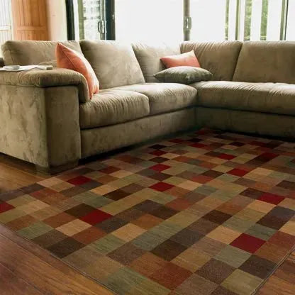 Allure 3A Brown/ Red Rug