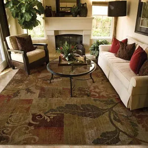 Allure 59A Green/ Red Rug