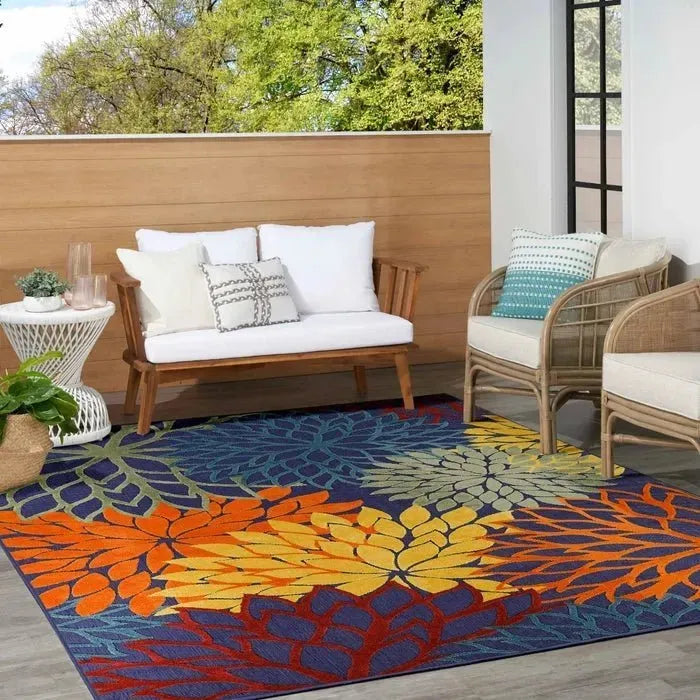 Aloha ALH05 Navy/Multi Area Rug