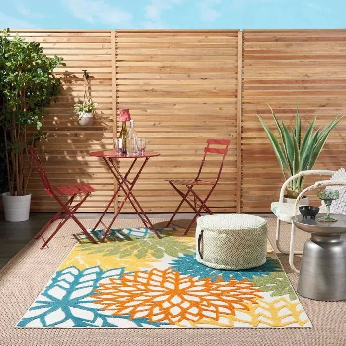 Aloha ALH05 Turquoise/Multi Area Rug