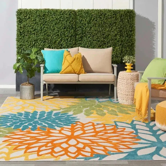 Aloha ALH05 Turquoise/Multi Area Rug