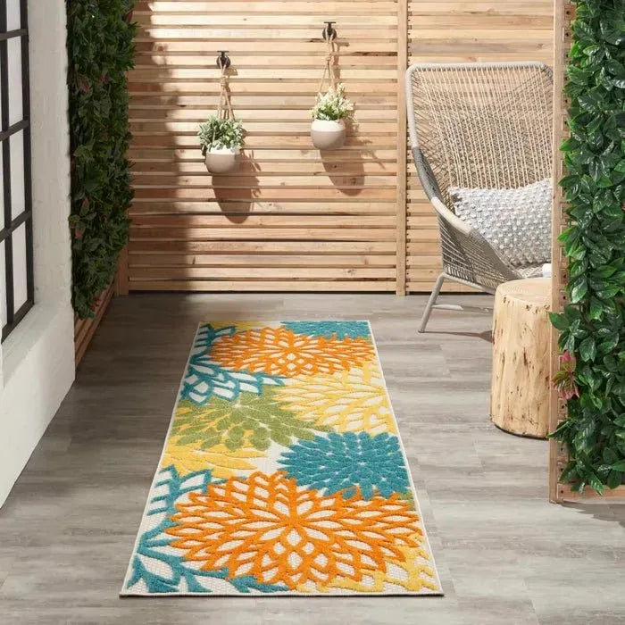 Aloha ALH05 Turquoise/Multi Area Rug