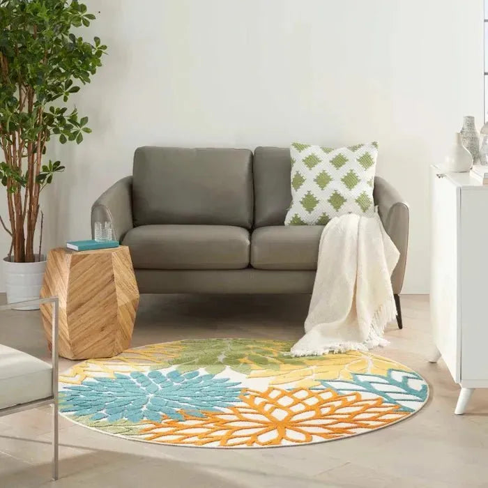 Aloha ALH05 Turquoise/Multi Area Rug