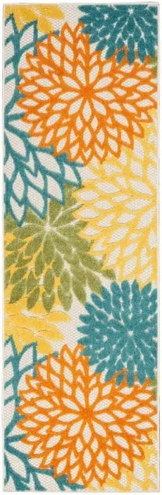 Aloha ALH05 Turquoise/Multi Area Rug