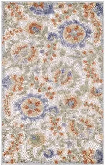 Aloha ALH17 Ivory/Blue Area Rug