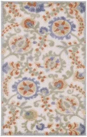 Aloha ALH17 Ivory/Blue Area Rug