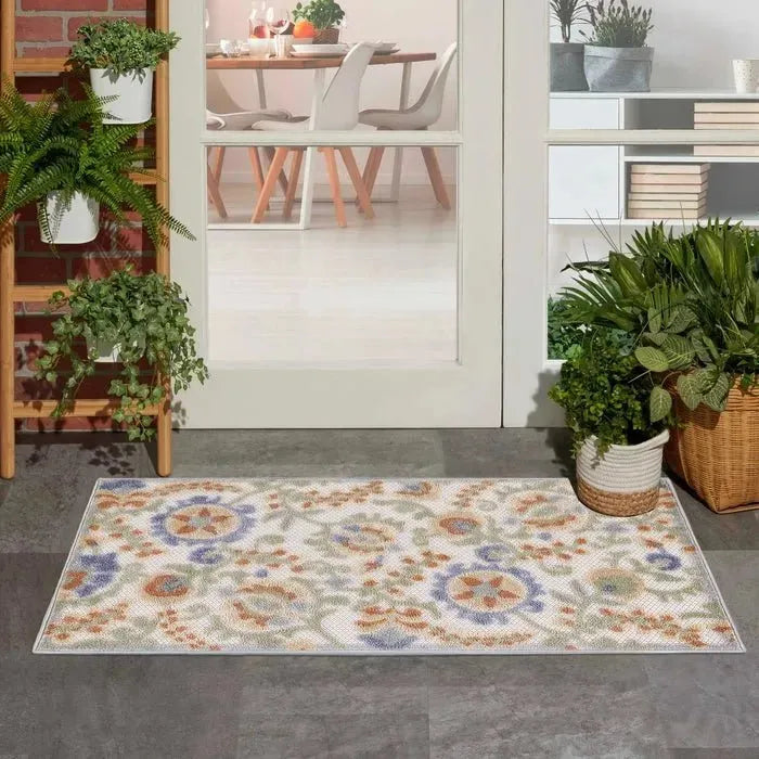 Aloha ALH17 Ivory/Blue Area Rug