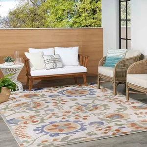 Aloha ALH17 Ivory/Blue Area Rug