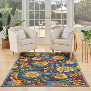 Aloha ALH17 Navy/Multi Area Rug