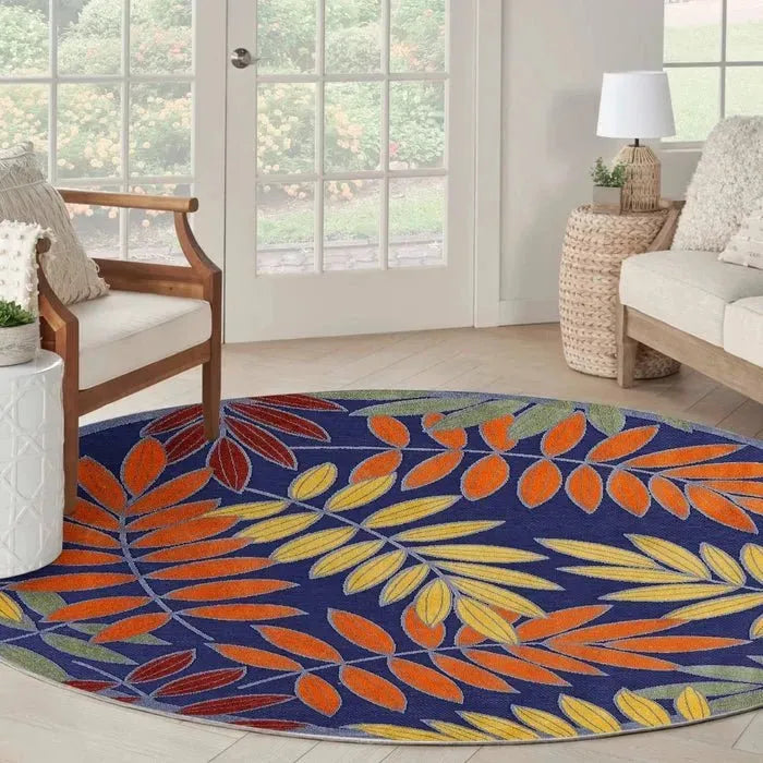 Aloha ALH18 Navy/Multi Area Rug