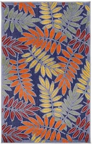 Aloha ALH18 Navy/Multi Area Rug