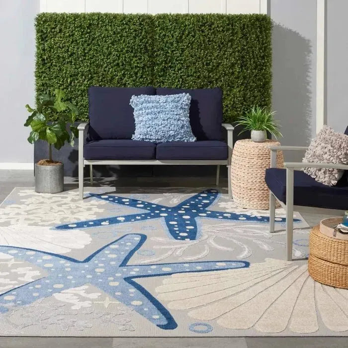 Aloha ALH24 Blue/Grey Area Rug