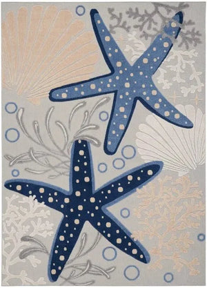 Aloha ALH24 Blue/Grey Area Rug