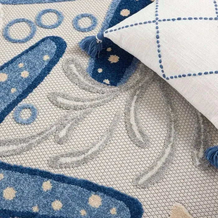 Aloha ALH24 Blue/Grey Area Rug