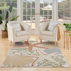 Aloha ALH24 Ivory/Multi Area Rug