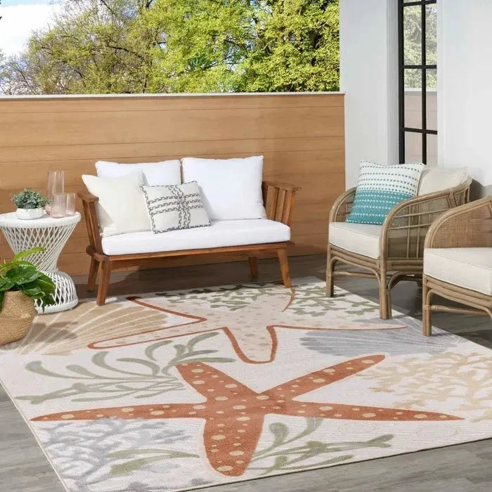 Aloha ALH24 Ivory/Multi Area Rug