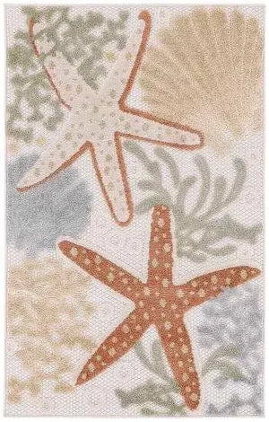Aloha ALH24 Ivory/Multi Area Rug