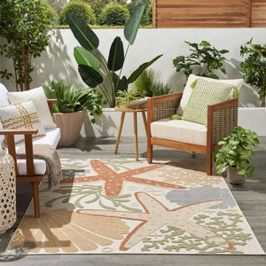 Aloha ALH24 Ivory/Multi Area Rug