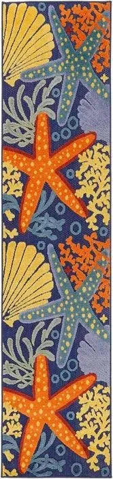 Aloha ALH24 Navy/Multi Area Rug