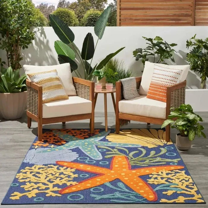 Aloha ALH24 Navy/Multi Area Rug