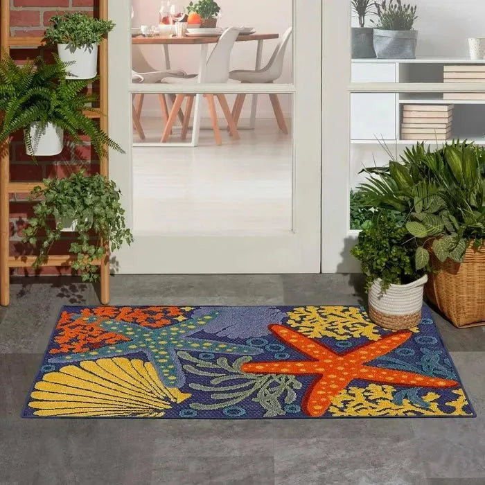 Aloha ALH24 Navy/Multi Area Rug