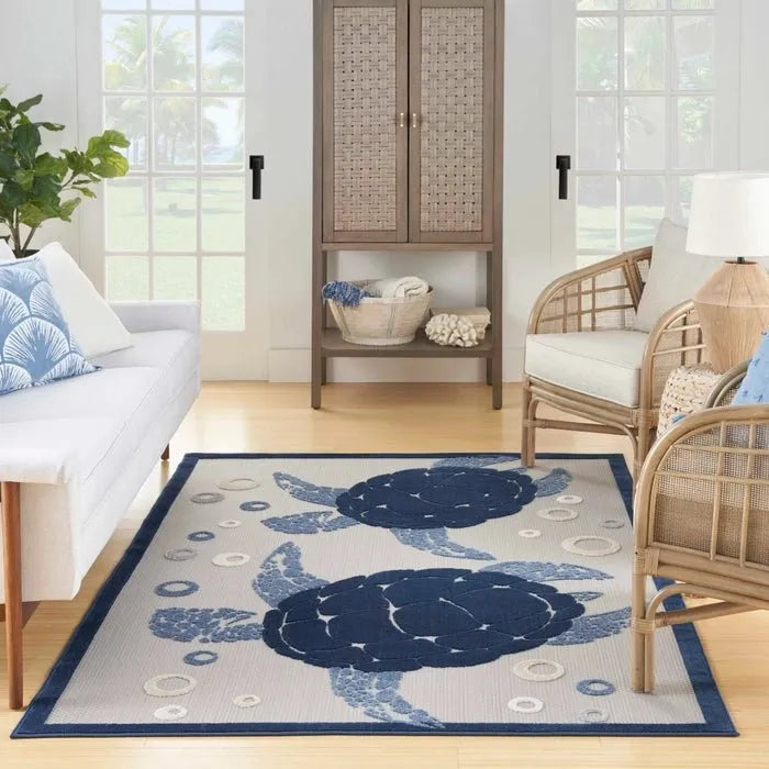 Aloha ALH27 Navy/Blue Area Rug