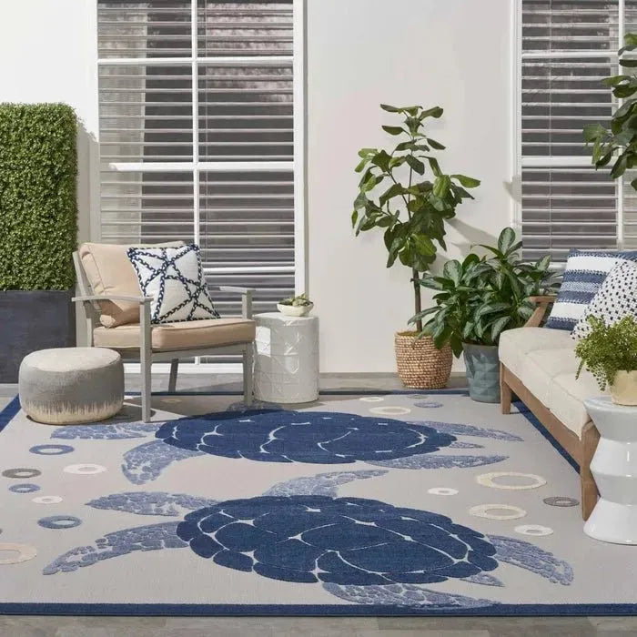 Aloha ALH27 Navy/Blue Area Rug