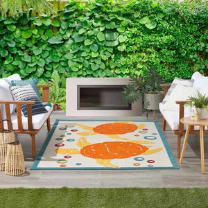 Aloha ALH27 Teal/Multi Area Rug