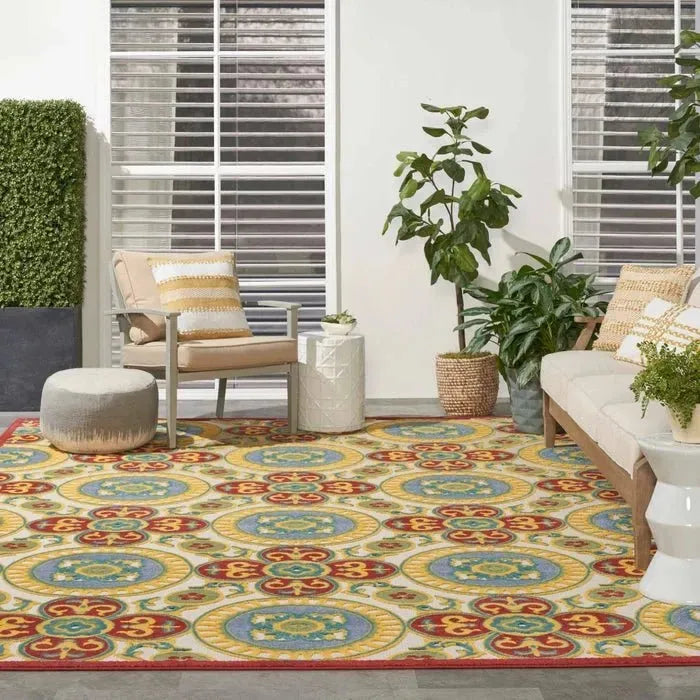 Aloha ALH30 Red/Multi Area Rug