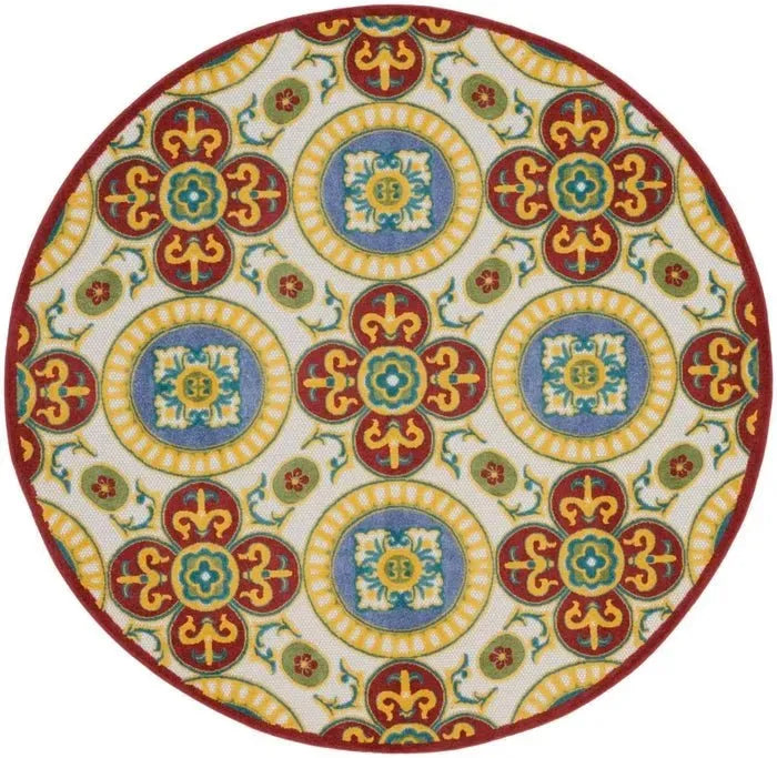 Aloha ALH30 Red/Multi Area Rug