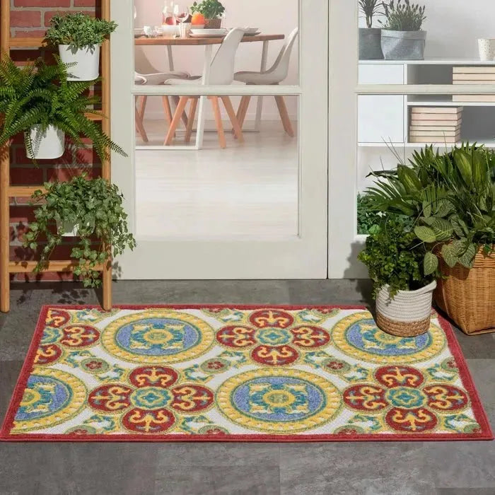 Aloha ALH30 Red/Multi Area Rug