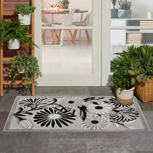 Aloha ALH33 Black/White Area Rug