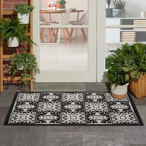 Aloha ALH34 Black/White Area Rug