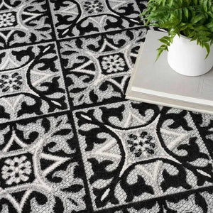 Aloha ALH34 Black/White Area Rug