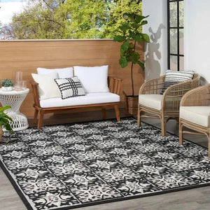 Aloha ALH34 Black/White Area Rug