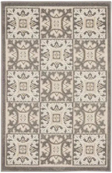 Aloha ALH34 Ivory/Grey Area Rug