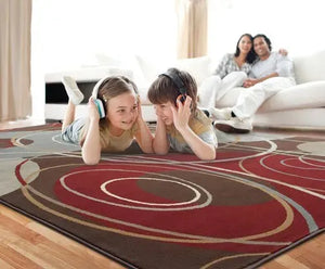 Amelia 662K Brown/ Red Rug