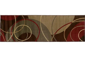 Amelia 662K Brown/ Red Rug